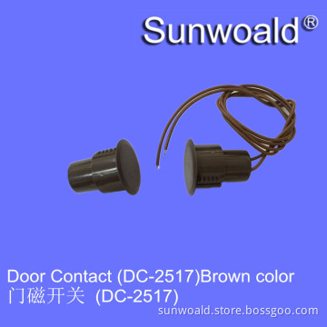 Plastic Brown color 2 wire Magnetic Door Reed Switch